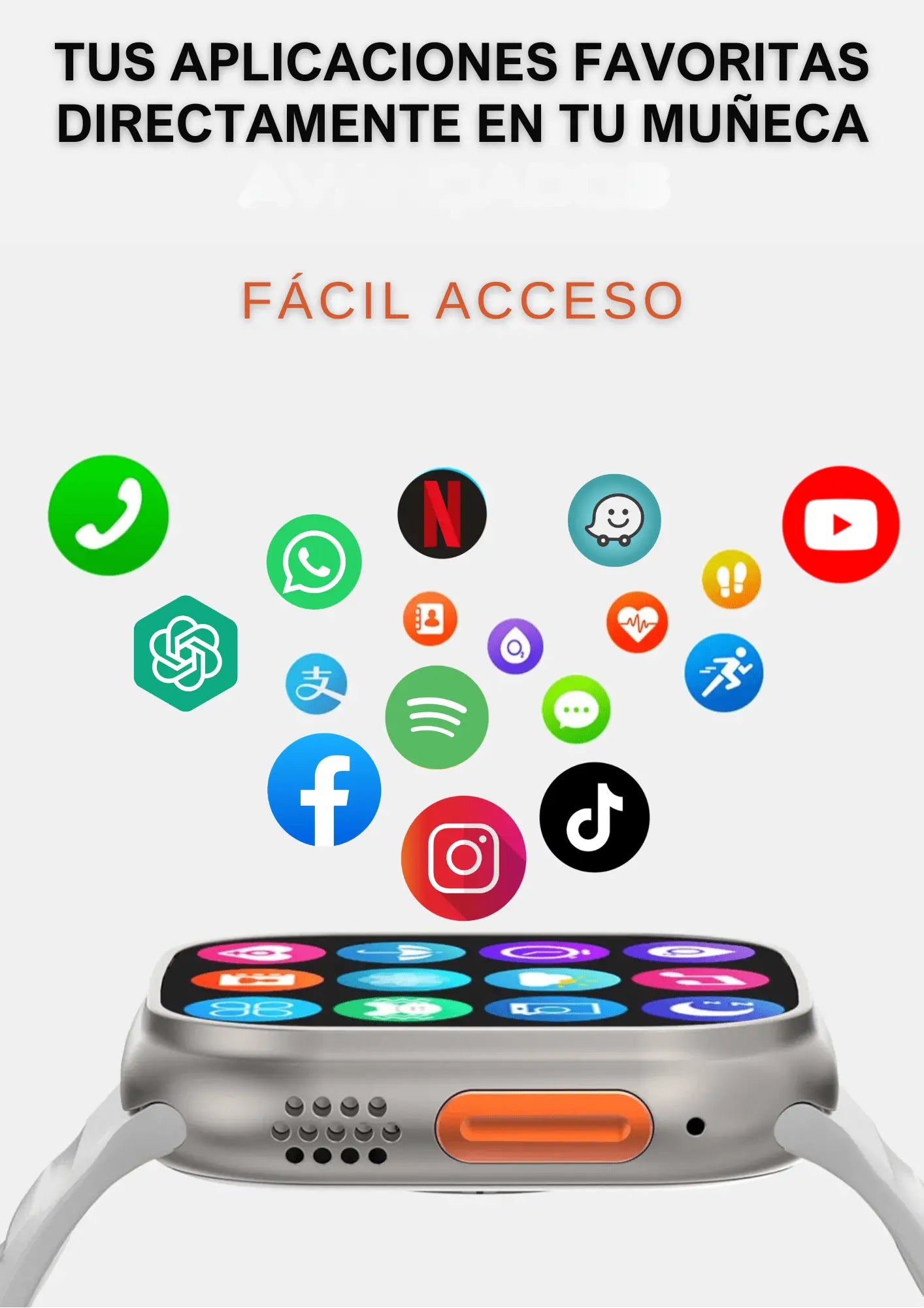 PV ORIGINAL RELOJ INTELIGENTE - TEN UN MINI CELULAR EN TU MUÑECA + FUNCIONES EXCLUSIVAS DE CONTROL DE SALUD
